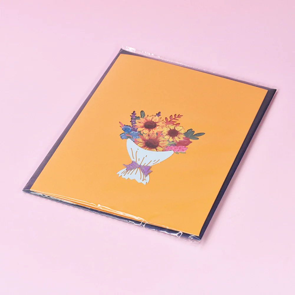 3D Handmade Flower Greeting Card & 1pc Envelope - Image 5