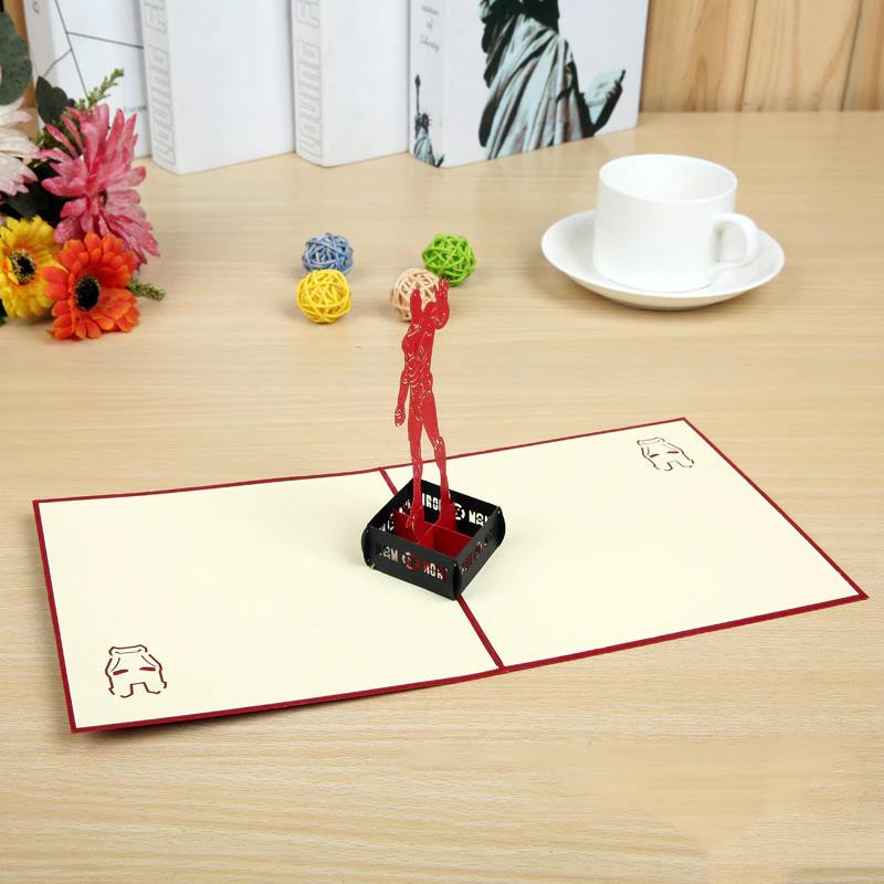 3D Iron Man Greeting Card & 1pc Envelope - Image 3