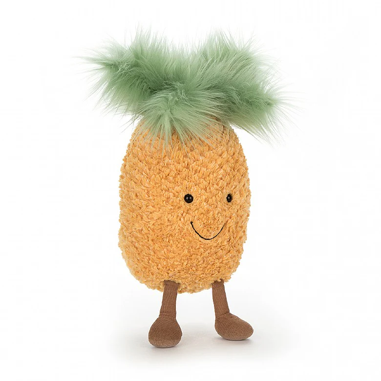 JELLYCAT AMUSEABLE PINEAPPLE YELLOW 28X25X15 CM - Image 4