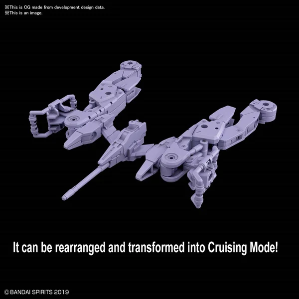 BANDAI - 30MM 1/144 EXTENDED ARMAMENT VEHICLE SPACE CRAFT VER. [PURPLE] - Image 10