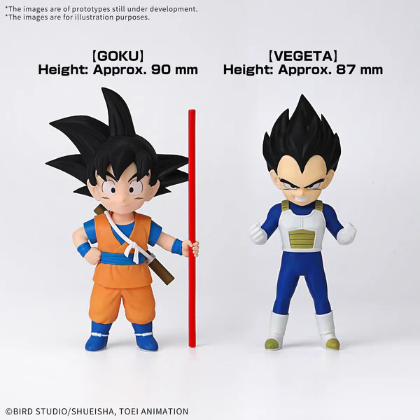 BANDAI - DRAGON BALL DAIMA MODEL KIT SON GOKU (MINI) & VEGETA (MINI) - Image 4