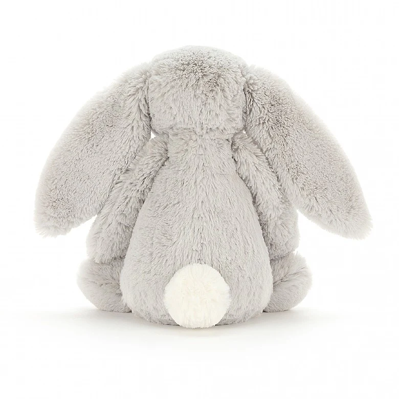 JELLYCAT BASHFUL SILVER BUNNY ORIGINAL (MED) GREY 9X12X31 CM - Image 3