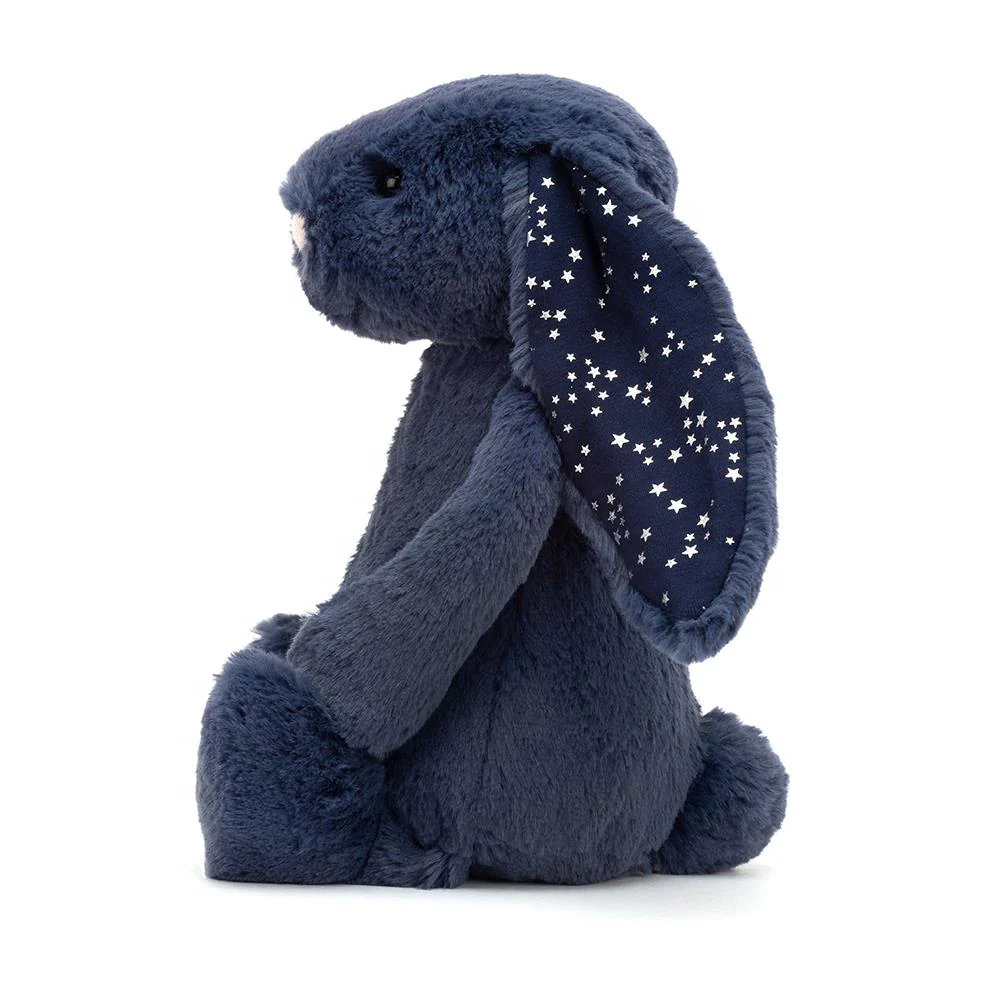 JELLYCAT BASHFUL STARDUST BUNNY ORIGINAL (MED) BLUE 9X12X31 CM - Image 2