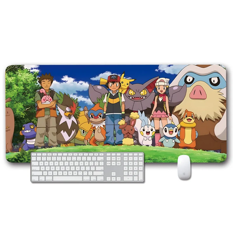 Card Game Playmat & Mouse Pad 800×300×3mm - Pokemon Trainer & Friends #04