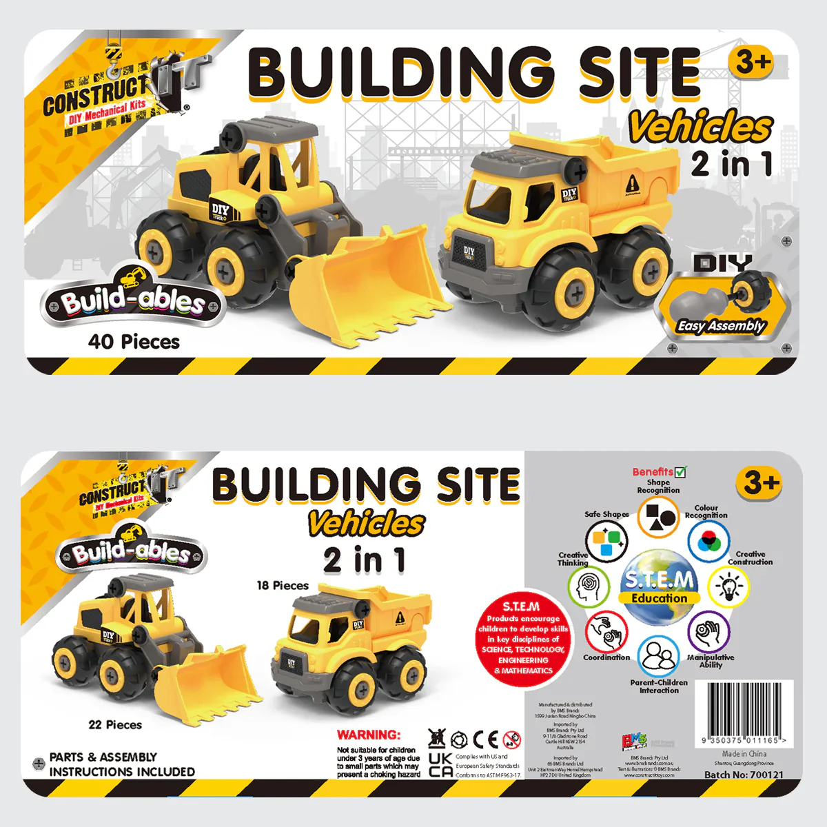 Construct IT Build-ables - Building Site Vehicles 2 in 1 - Image 3