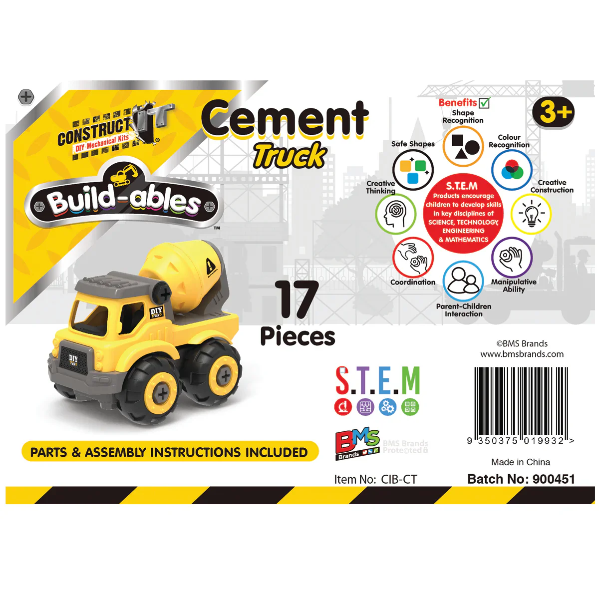 Construct IT Build-ables Cement Mixer Truck - Image 5