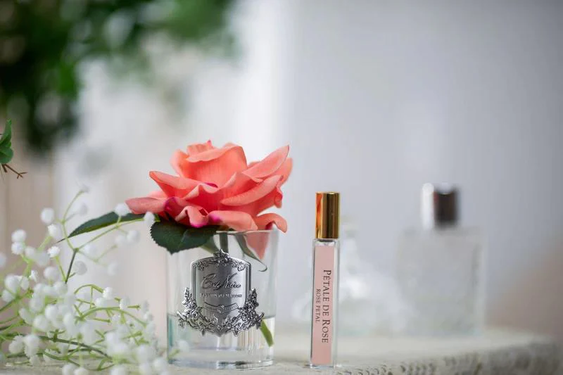 CÔTE NOIRE PERFUMED NATURAL TOUCH SINGLE ROSE - CLEAR - WHITE PEACH - GMR05 - Image 7