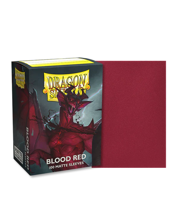 Dragon Shield: Blood Red - Matte Sleeves - Standard Size (100)