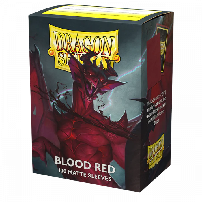 Dragon Shield: Blood Red - Matte Sleeves - Standard Size (100) - Image 3