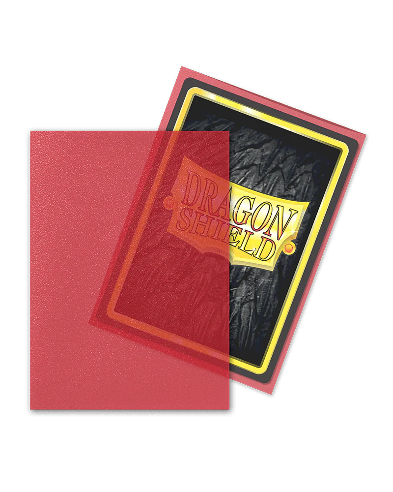 Dragon Shield: Clear Red - Matte Sleeves - Standard Size - Image 4