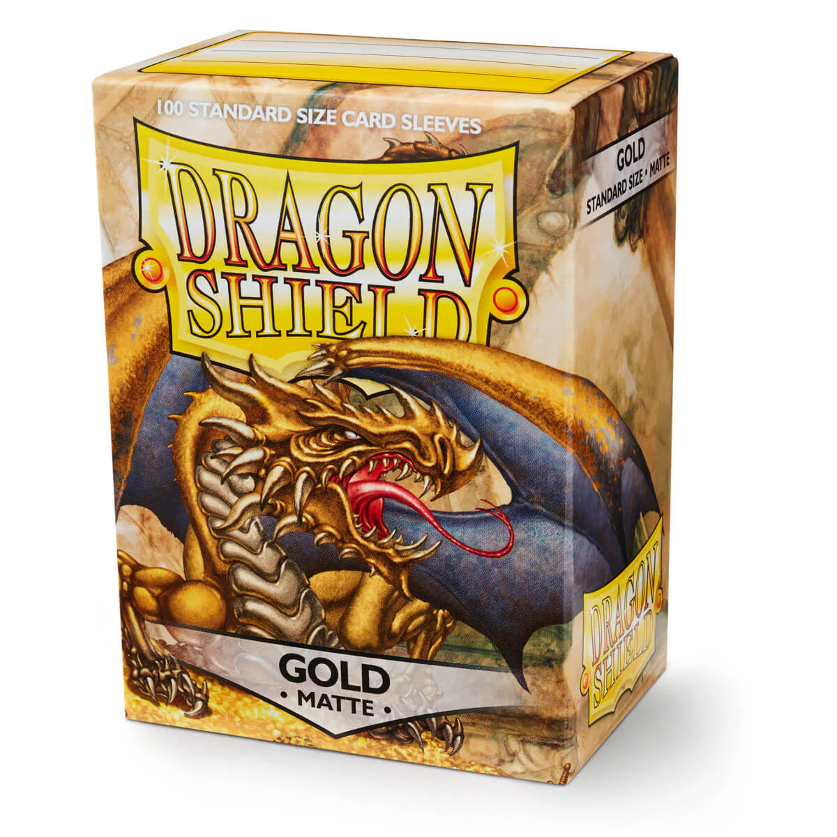 Dragon Shield: Gold - Matte Sleeves - Standard Size (100) - Image 2