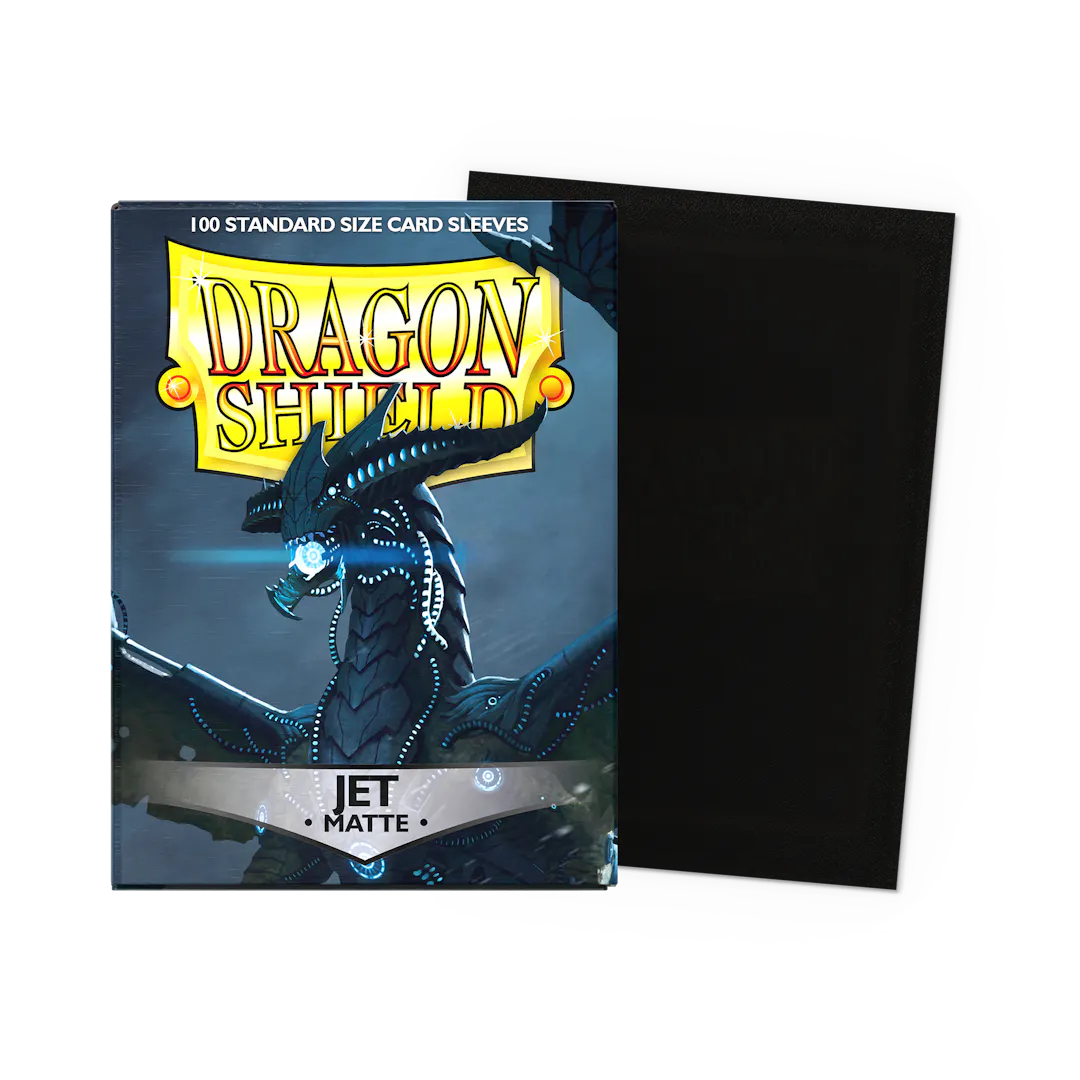 Dragon Shield: Jet - Matte Sleeves - Standard Size (100) - Image 2