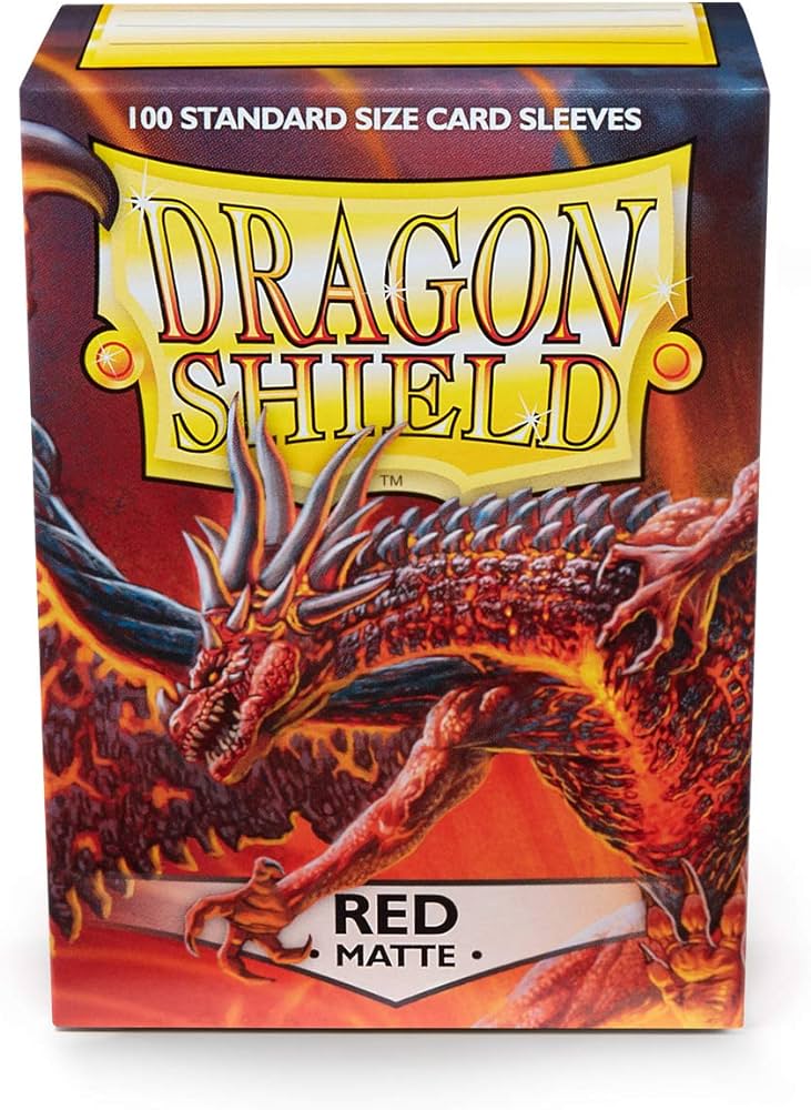 Dragon Shield: Red - Matte Sleeves - Standard Size - Image 4