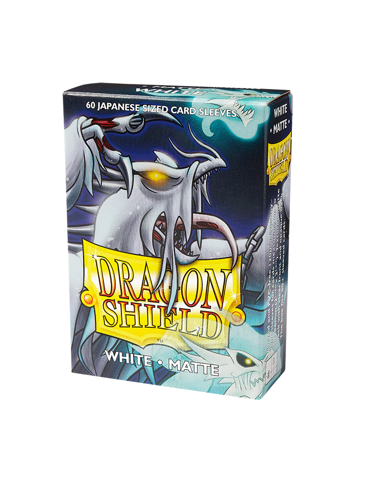 Dragon Shield: White - Matte Sleeves - Japanese Size - Image 3