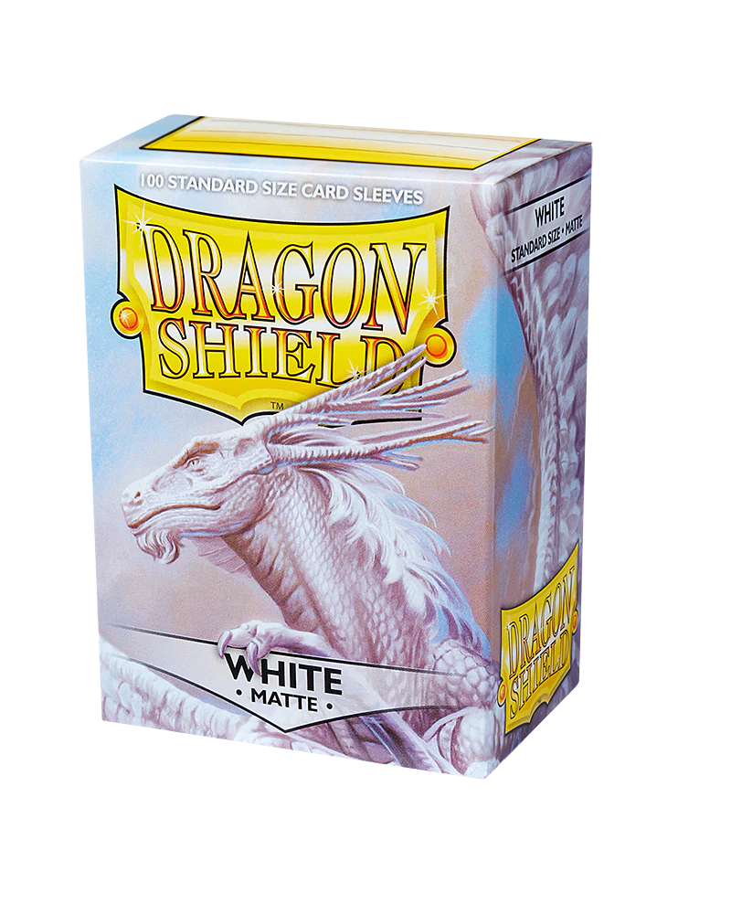 Dragon Shield: White - Matte Sleeves - Standard Size (100) - Image 3