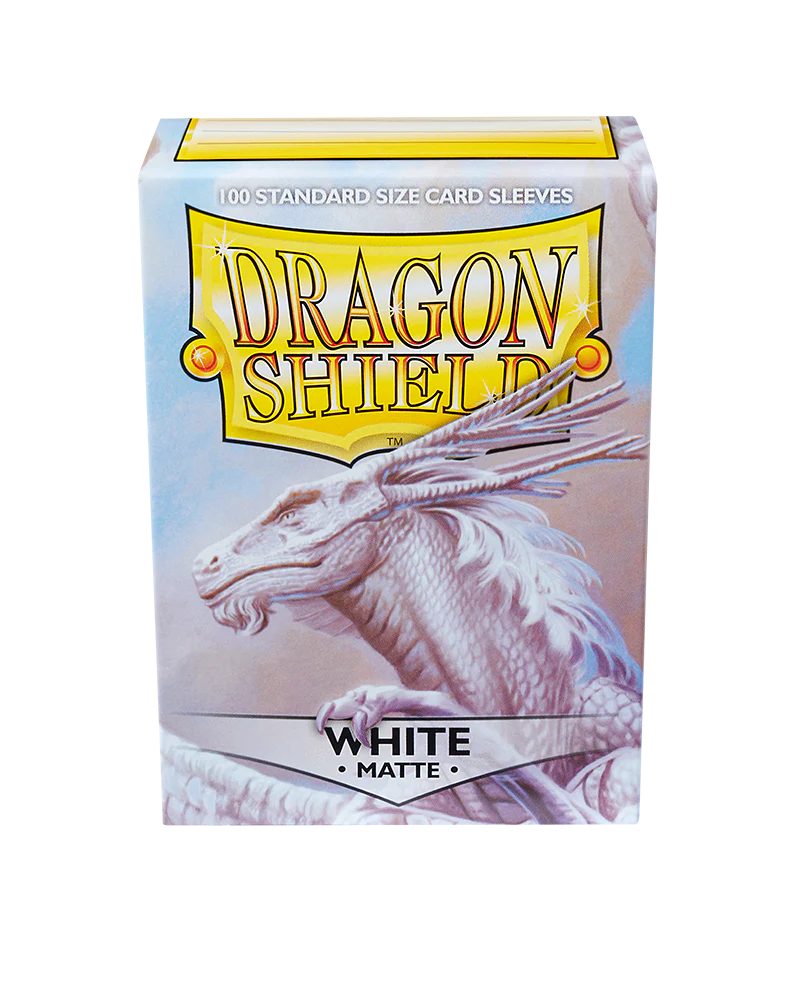 Dragon Shield: White - Matte Sleeves - Standard Size (100) - Image 4