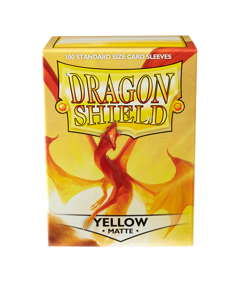 Dragon Shield: Yellow - Matte Sleeves - Standard Size (100) - Image 4