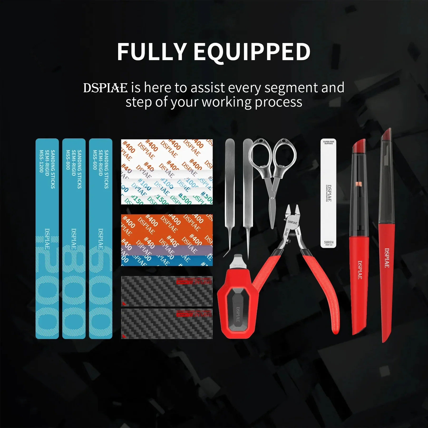 DSPIAE Departure Combo Model Kits Tool Set TC-S01 - Image 3