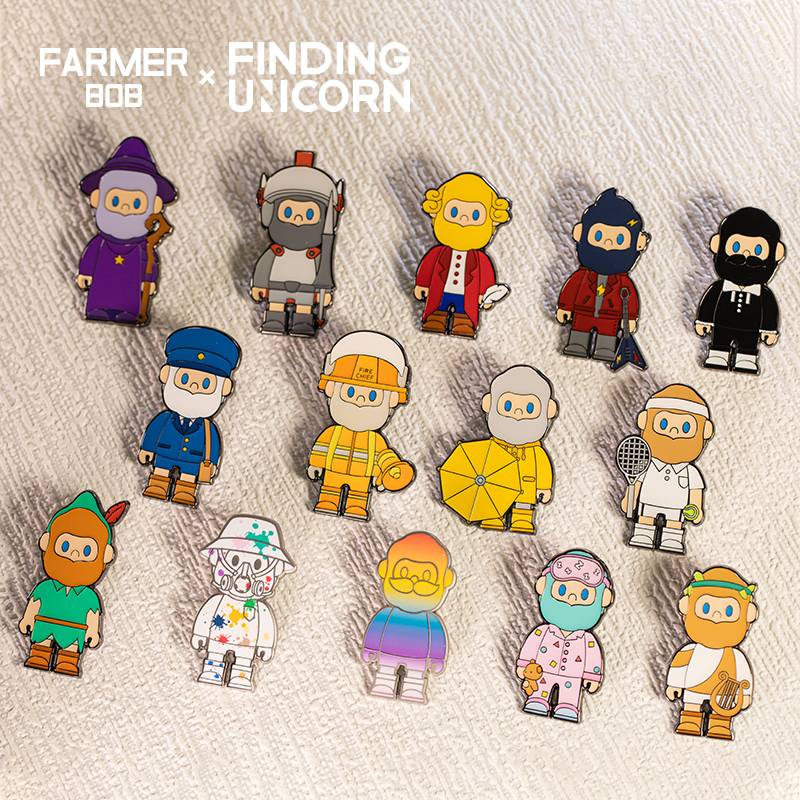 FINDING UNICORN - Farmer BOB Color Series Badage Blind Box - Image 3