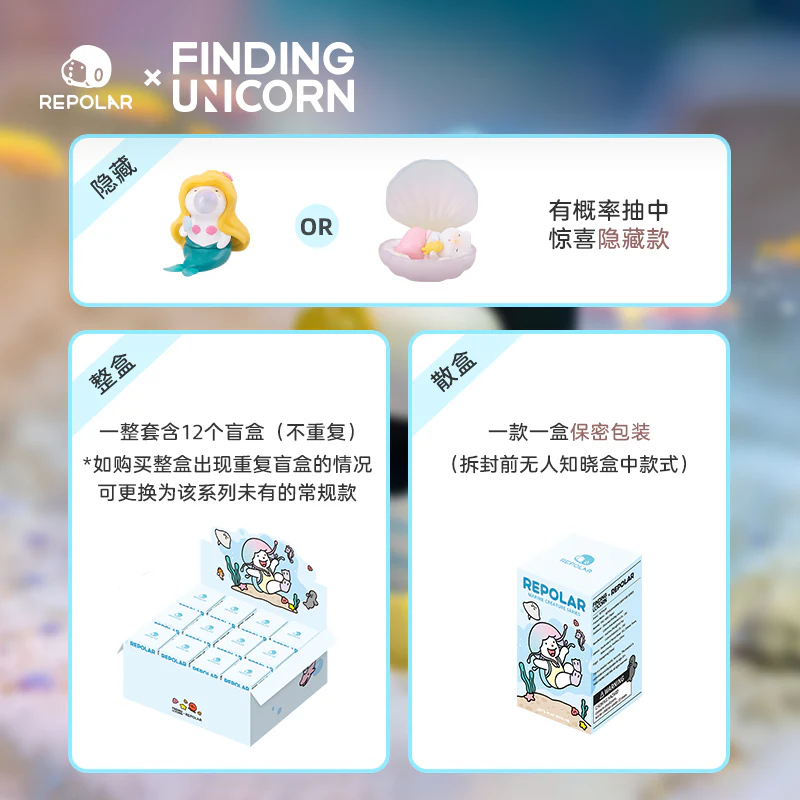 FINDING UNICORN - REPOLAR Marine Creature Series Blind Box - Image 7