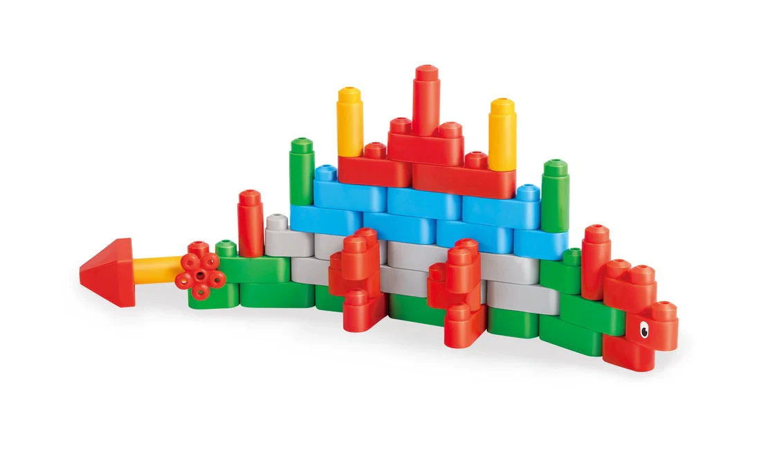 Hape PolyM Building Block Tub - 128p - Image 12