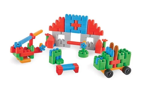 Hape PolyM Building Block Tub - 128p - Image 16