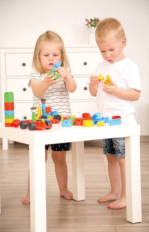 Hape PolyM Building Block Tub - 128p - Image 4