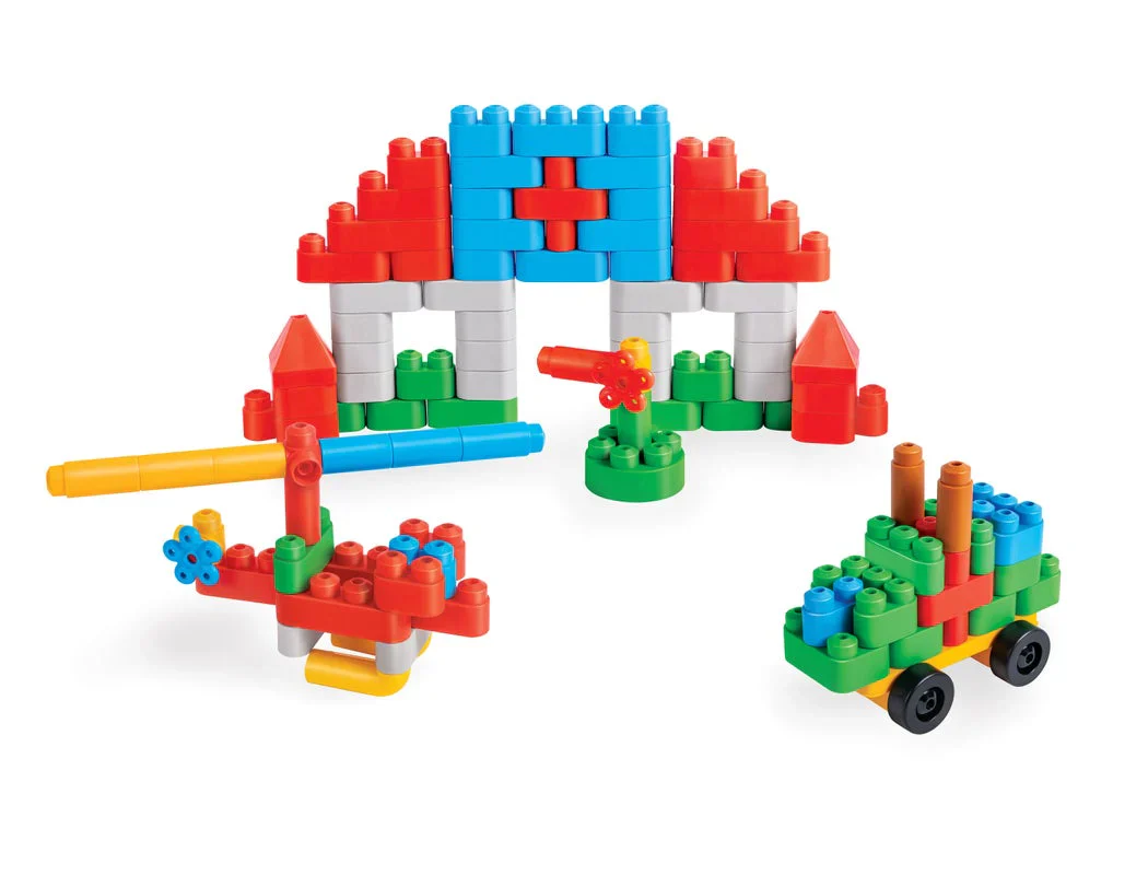 Hape PolyM Building Block Tub - 128p - Image 5