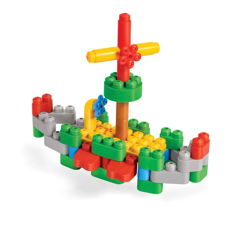 Hape PolyM Building Block Tub - 128p - Image 6