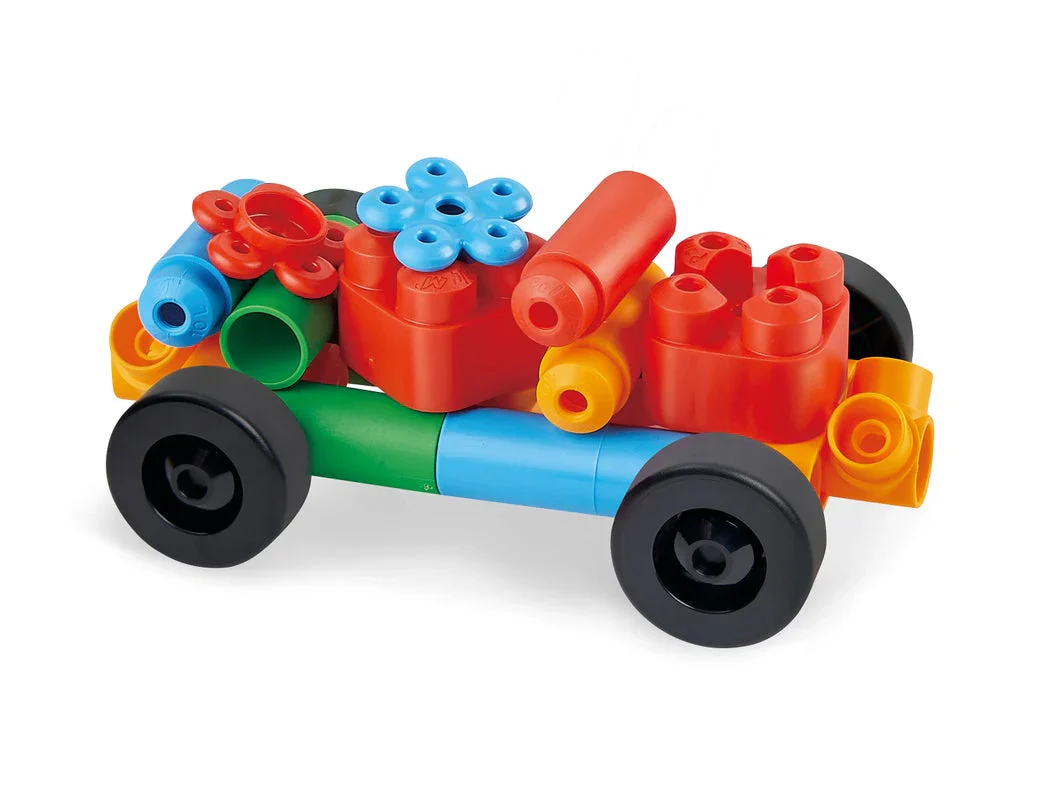 Hape PolyM Building Block Tub - 128p - Image 8