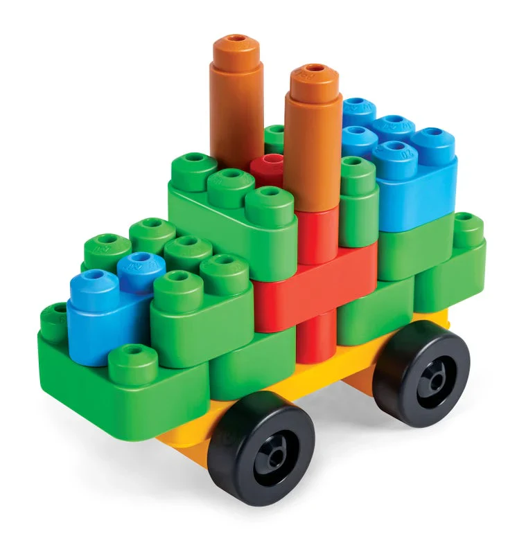 Hape PolyM Building Block Tub - 128p - Image 9