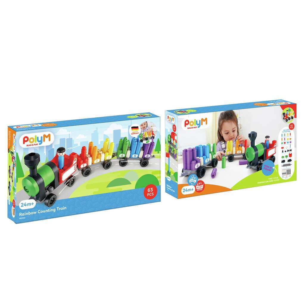 Hape PolyM Rainbow Counting Train - Image 6