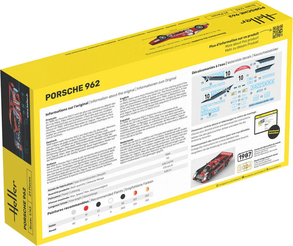 Heller - 1/43 PORSCHE 962 - Image 2