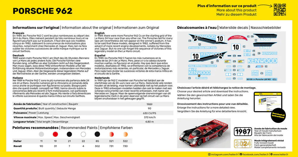 Heller - 1/43 PORSCHE 962 - Image 4