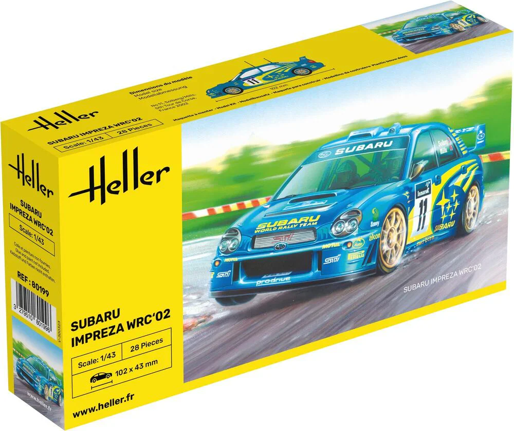 Heller - 1/43 SUBARU IMPREZA WRC ’02