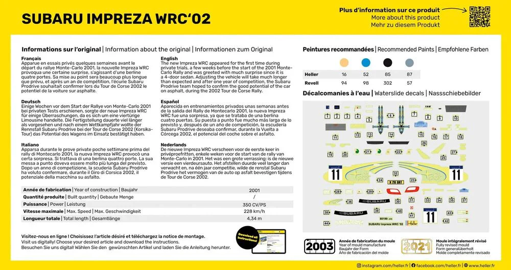 Heller - 1/43 SUBARU IMPREZA WRC ’02 - Image 4