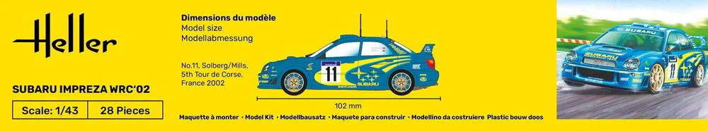 Heller - 1/43 SUBARU IMPREZA WRC ’02 - Image 6