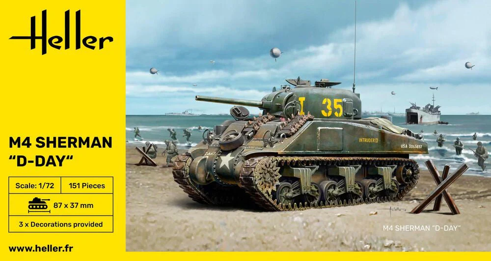 Heller - 1/72 M4 SHERMAN D-DAY - Image 3