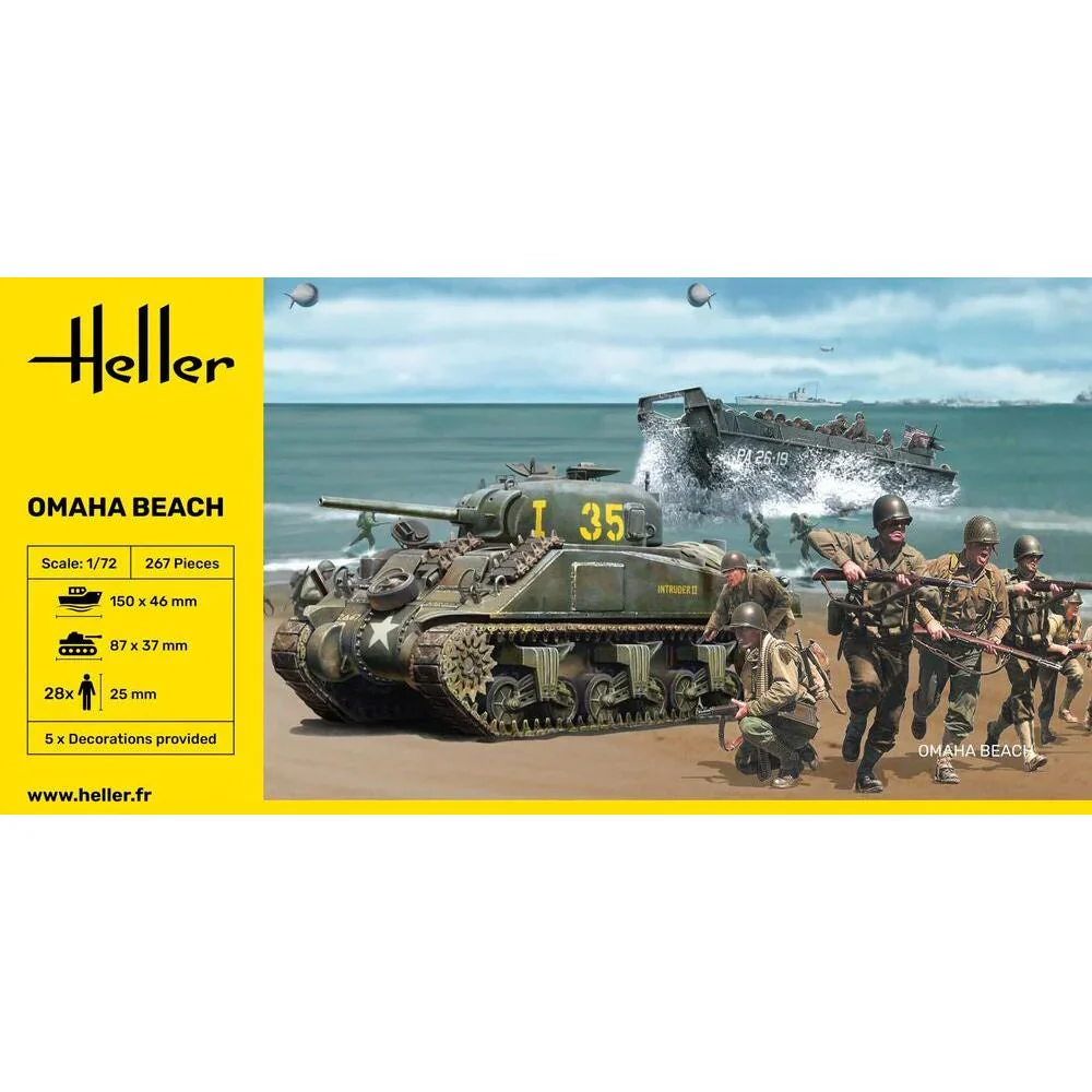 Heller - 1/72 OMAHA BEACH SCENE - Image 3