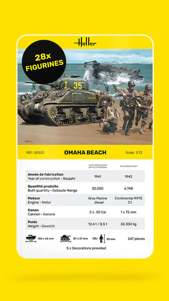 Heller - 1/72 OMAHA BEACH SCENE - Image 5
