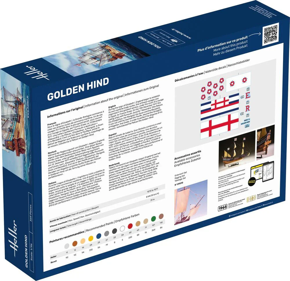 Heller - 1/96 GOLDEN HIND - Image 2
