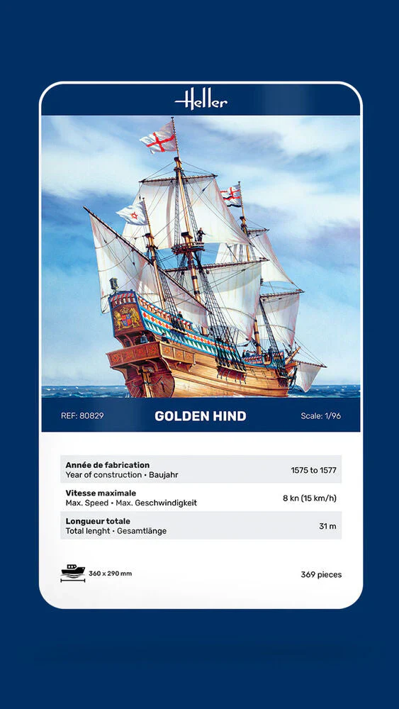 Heller - 1/96 GOLDEN HIND - Image 7
