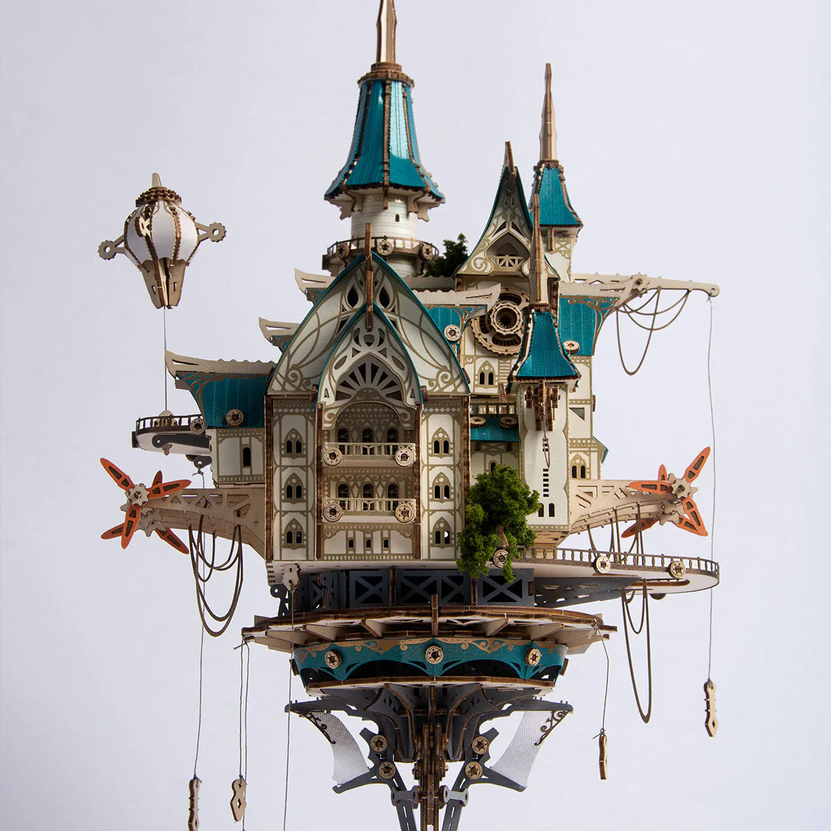 HowCat Fantasy Steam Castle 3d Wooden Puzzle - Image 2