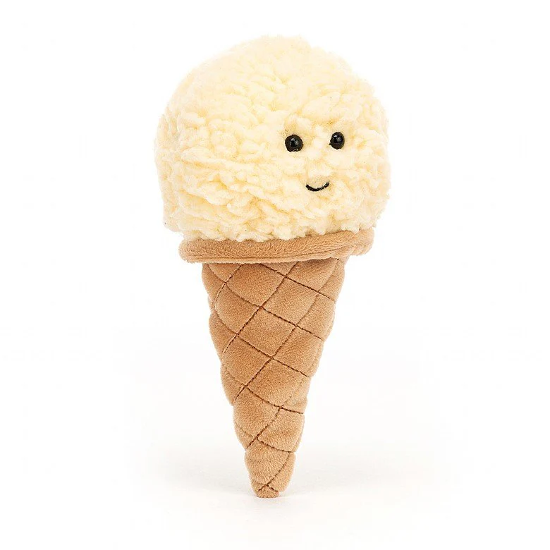 JELLYCAT IRRESISTIBLE ICE CREAM VANILLA CREAM 18X8X8 CM