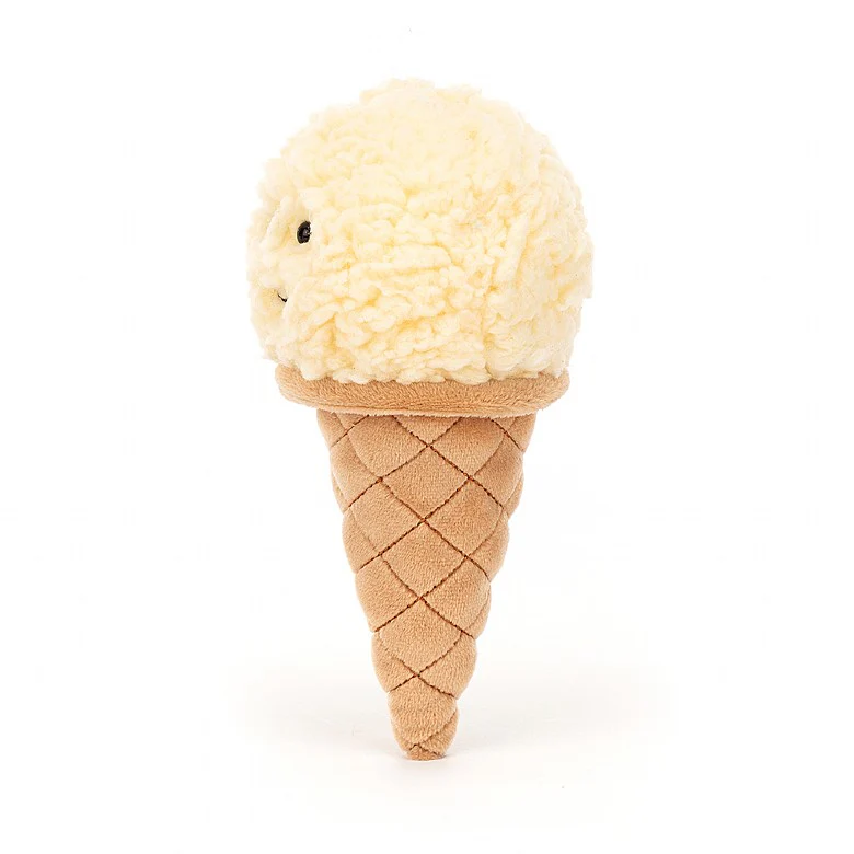 JELLYCAT IRRESISTIBLE ICE CREAM VANILLA CREAM 18X8X8 CM - Image 2