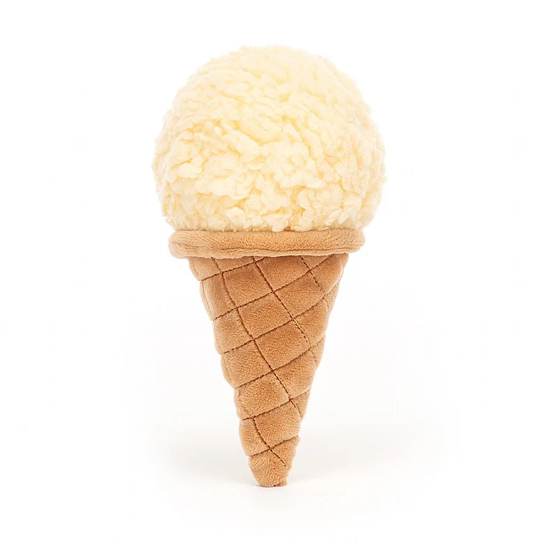 JELLYCAT IRRESISTIBLE ICE CREAM VANILLA CREAM 18X8X8 CM - Image 3