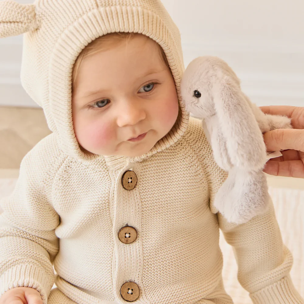 JAMIE KAY SNUGGLE BUNNIES - LITTLE PENELOPE - BEIGE 17CM PLUSH - Image 4
