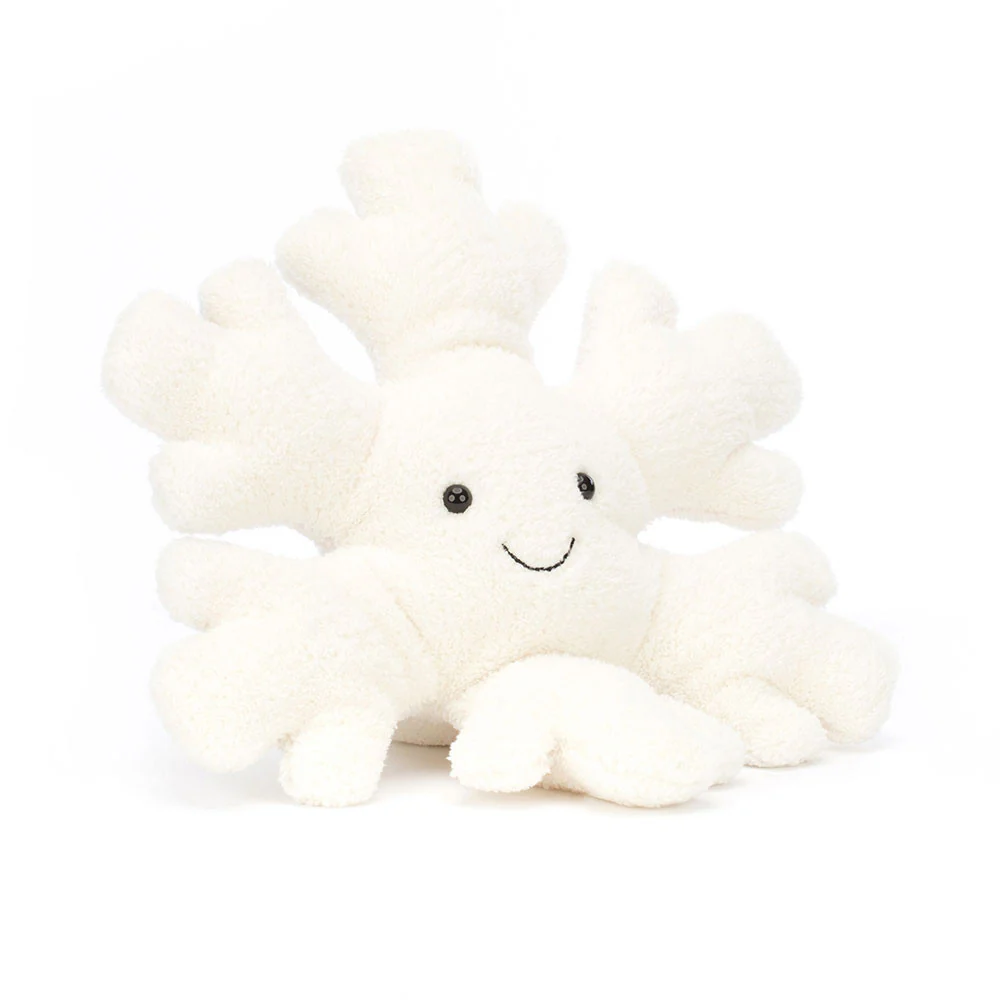 JELLYCAT AMUSEABLE SNOWFLAKE LITTLE WHITE 17X8X18 CM
