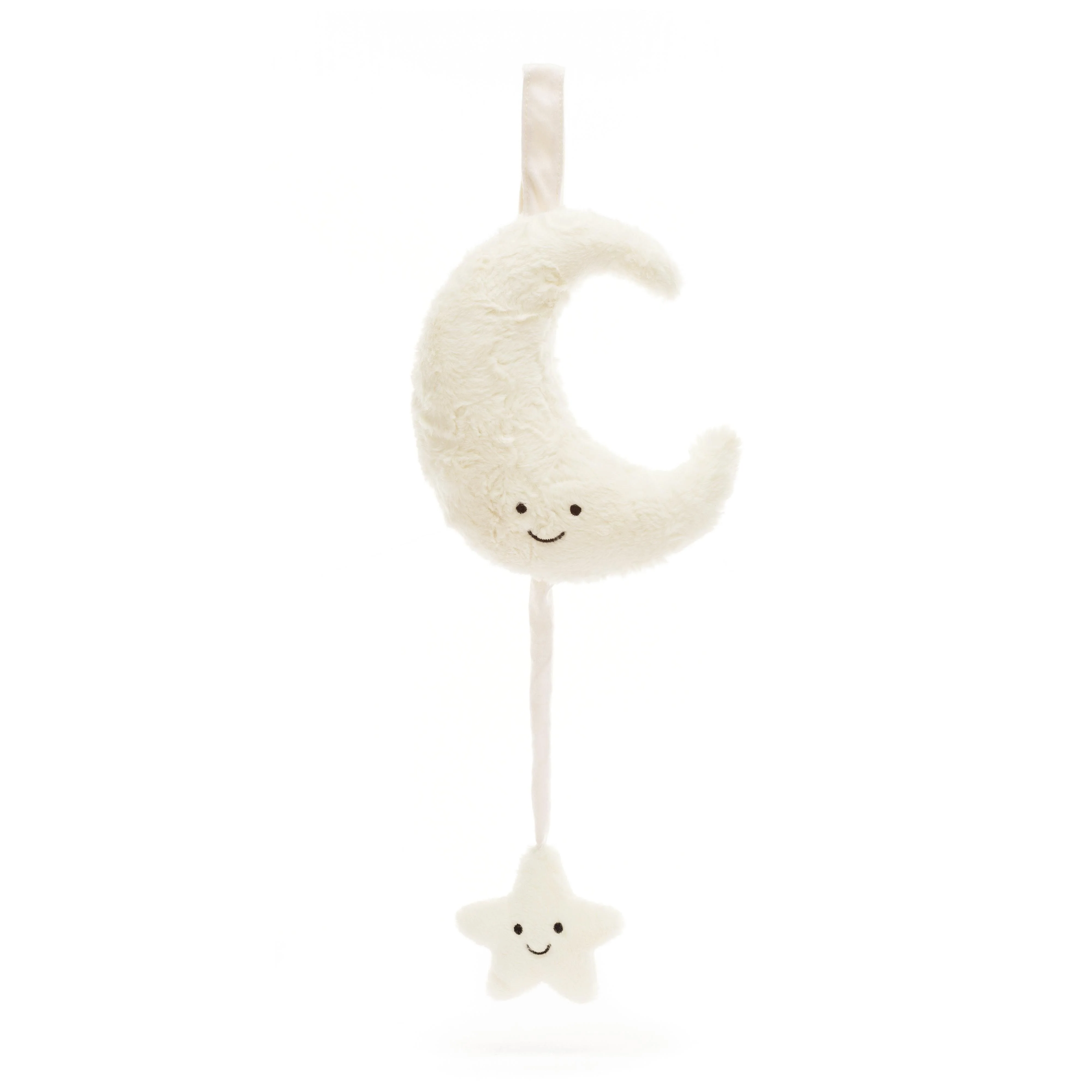 JELLYCAT AMUSEABLES MOON MUSICAL PULL CREAM 6X15X28CM - Image 4