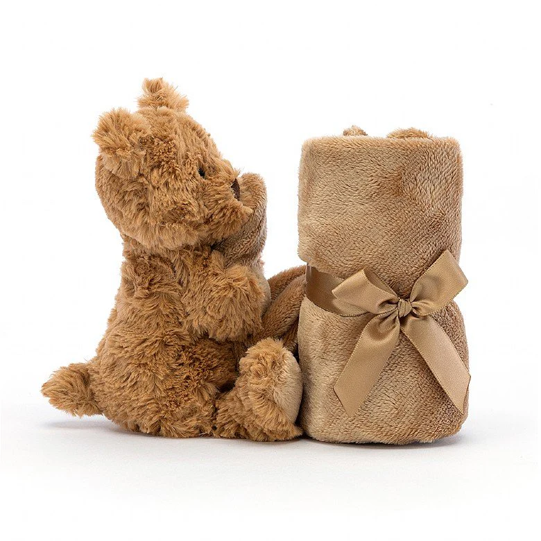 JELLYCAT BARTHOLOMEW BEAR SOOTHER BROWN 34X34X13 CM - Image 3